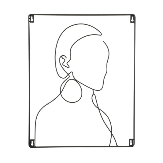 Shade Muurdecoratie - L40 x H50 cm - Metaal - Zwart