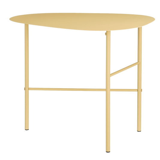 Fonda Bijzettafel - L56 x B38 x H48 cm - Metaal - Lichtgeel