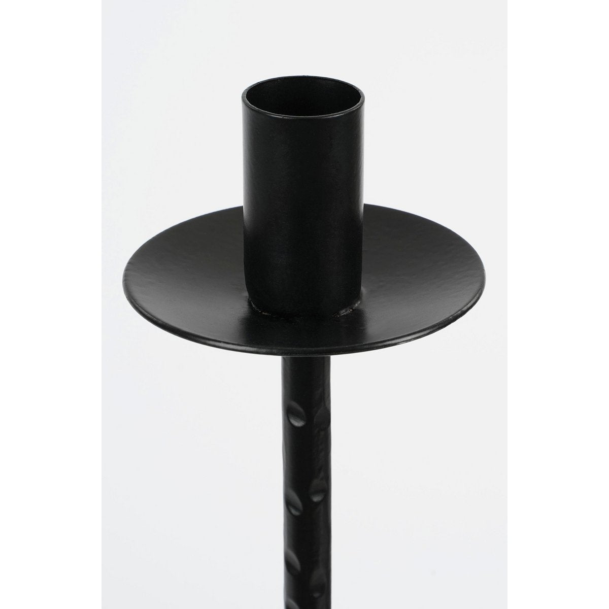 Kantas Kandelaar - L30 x B15 x H73 cm - Metaal - Zwart