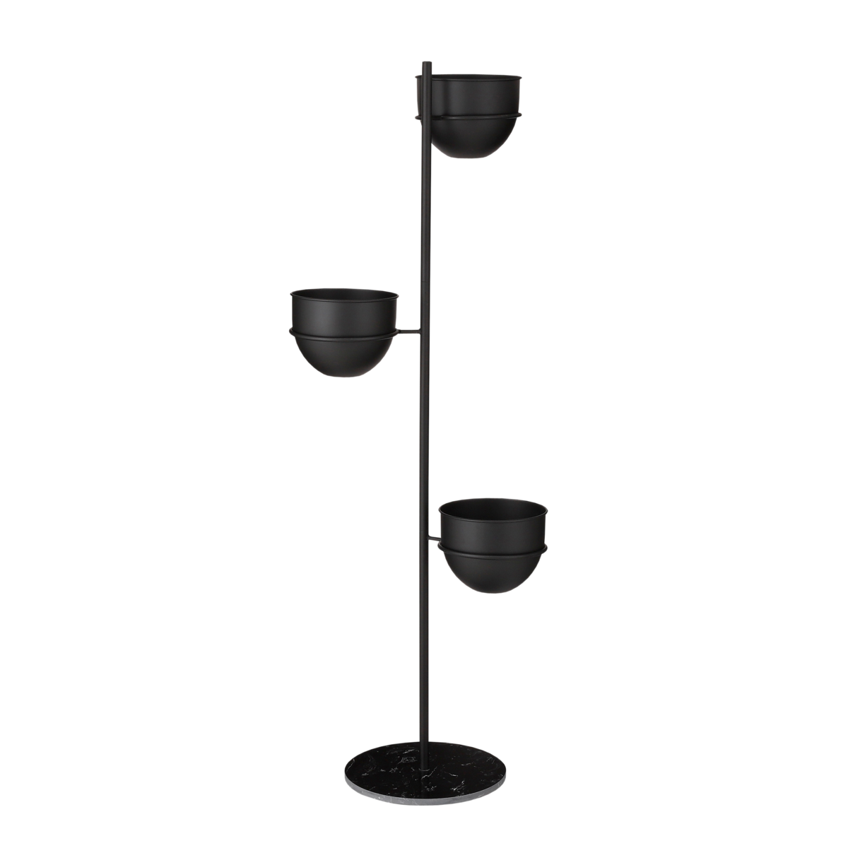 Planthouder Standaard - L40 x B33 x H140 cm - Zwart