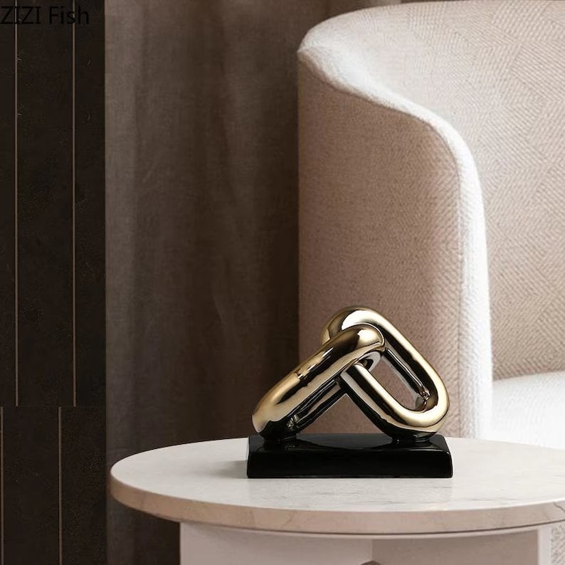 Moderne Luxe Gouden Ketting Art 2 Schakel (ZH-018-Klein-SMALL)