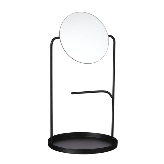 Tafelspiegel - H39 x Ø20 cm - Metaal - Zwart