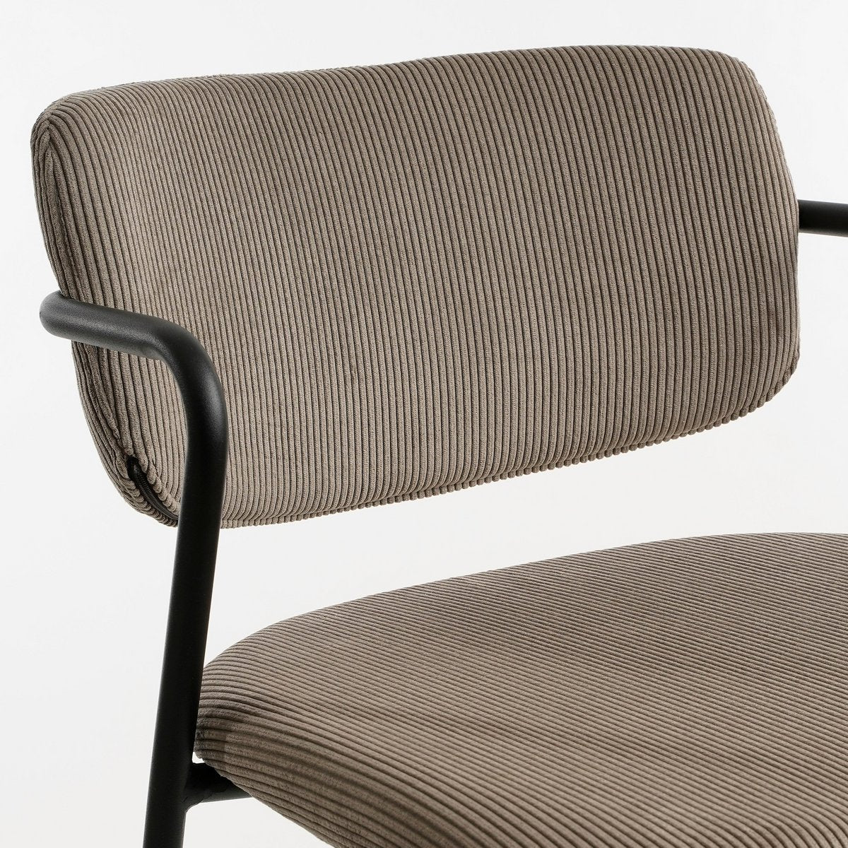 Nanet Barkruk - H91 cm - Velvet - Beige