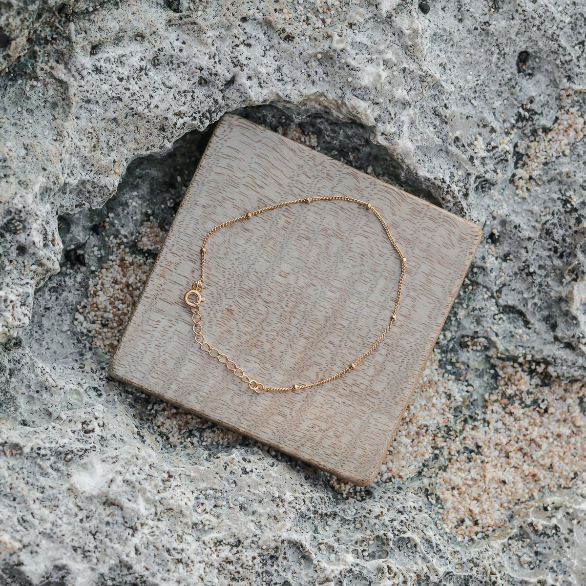 Sierlijke armband 18k verguld - gouden armband gemaakt van 925 zilver goud vermeil - schakelarmband minimalistisch bewerkt - BRAWA goud