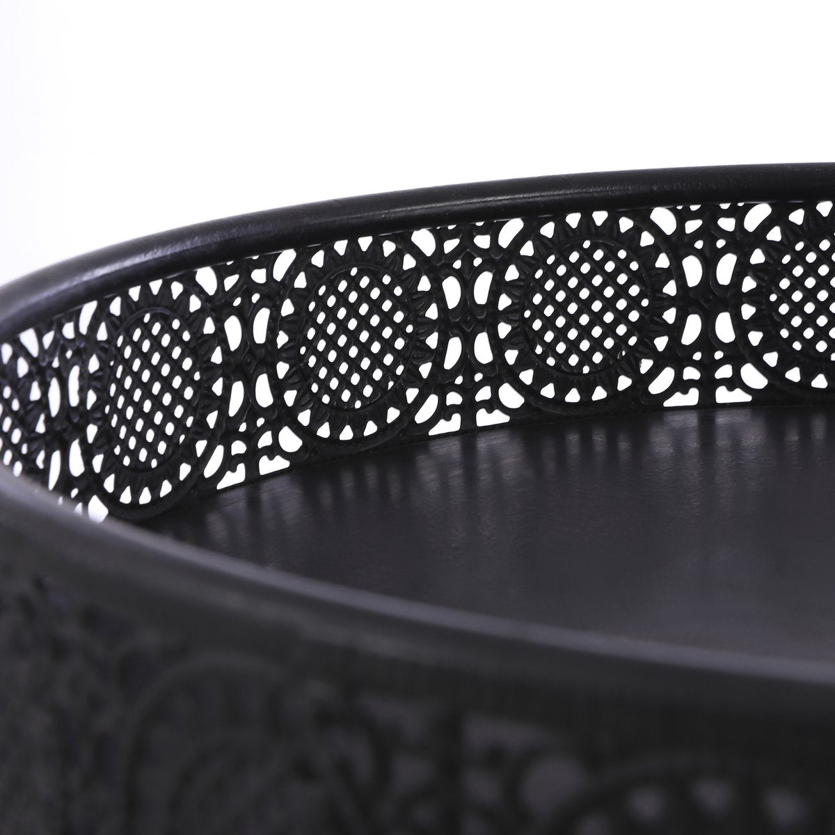 Lagune Bijzettafel - H58 x Ø40 cm - Metaal - Zwart