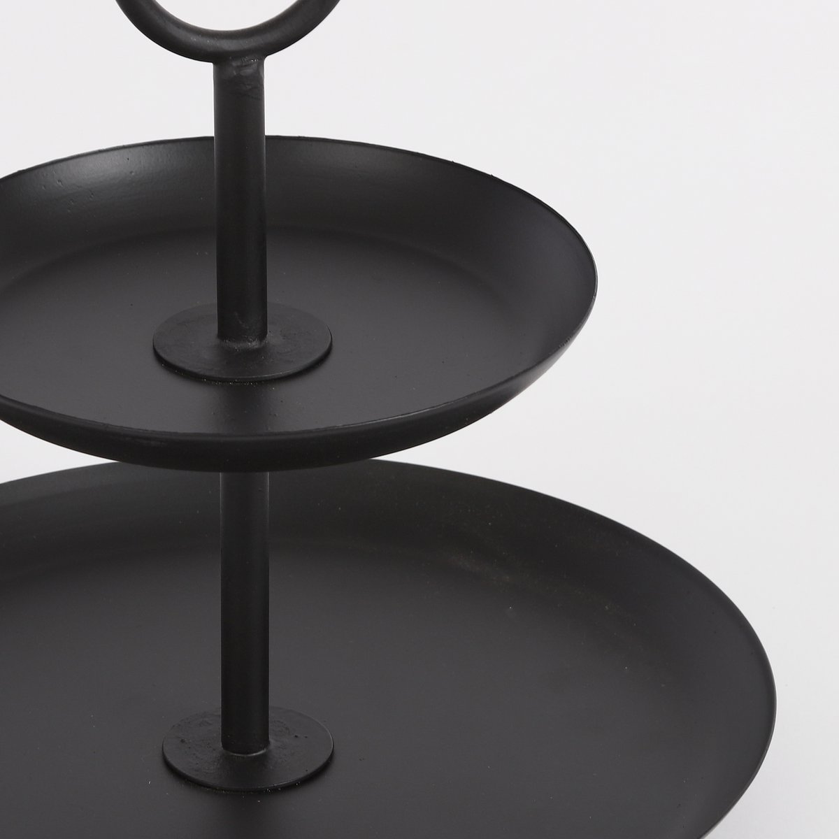 Rama Etagère 2-Laags - H36 x Ø28 cm - Metaal - Zwart