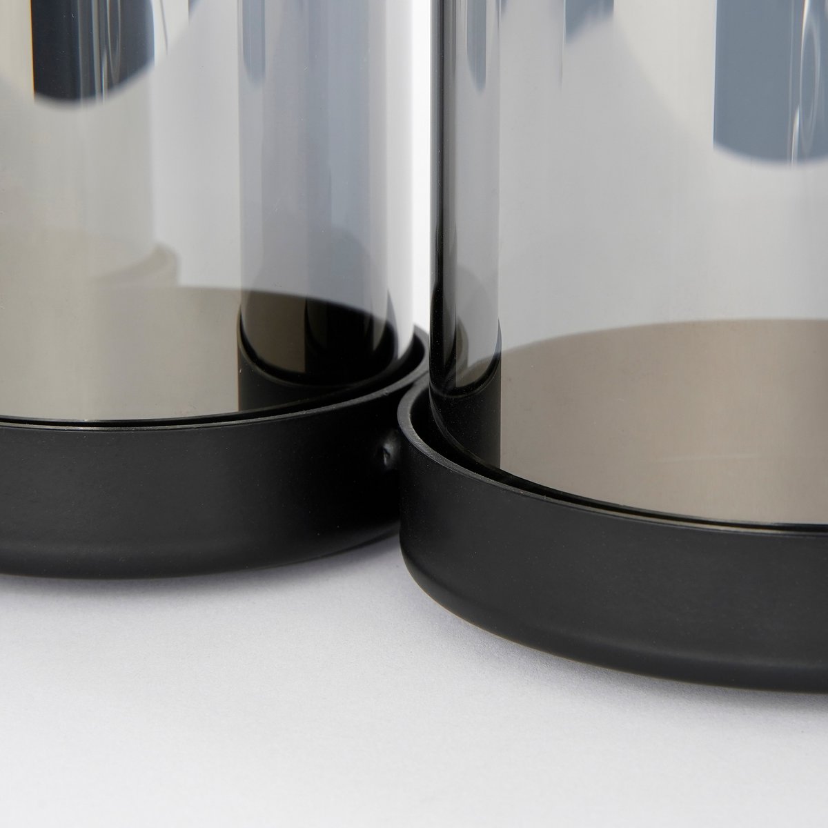 Kratos Kaarshouder - L36 x B12 x H18 cm - Metaal, Glas - Grijs