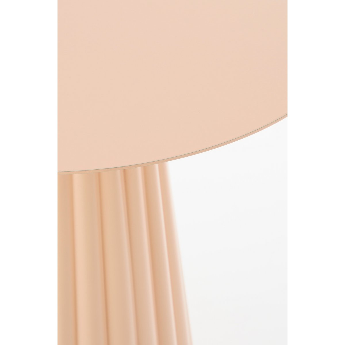 Pellis Bijzettafel - H46 x Ø40 cm - Metaal - Lichtroze