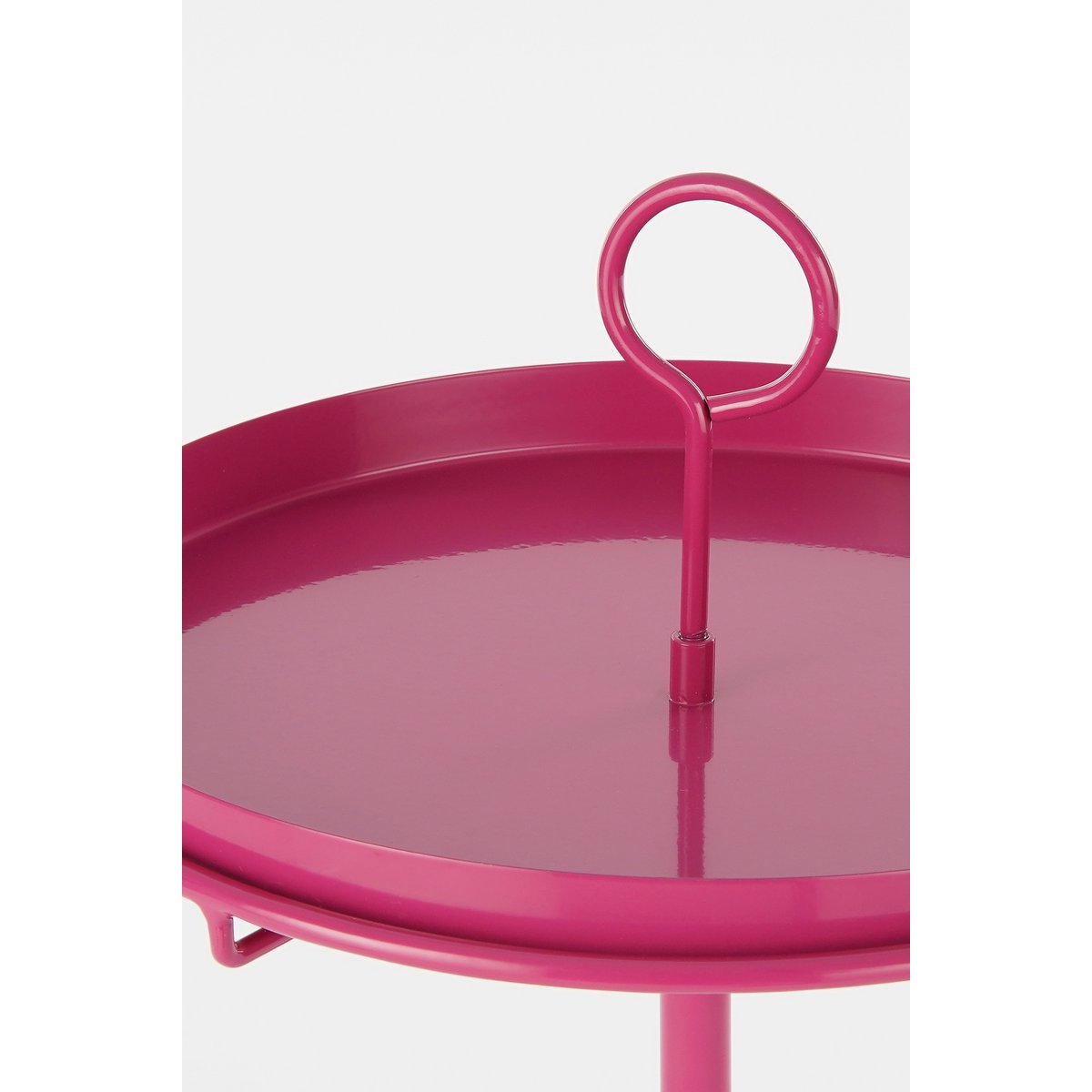 Aston Dienblad met Klem - H30 x Ø31 cm - Metaal - Fuchsia