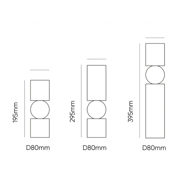 KANDELAAR | MARBLE | WHITE 3 SIZE