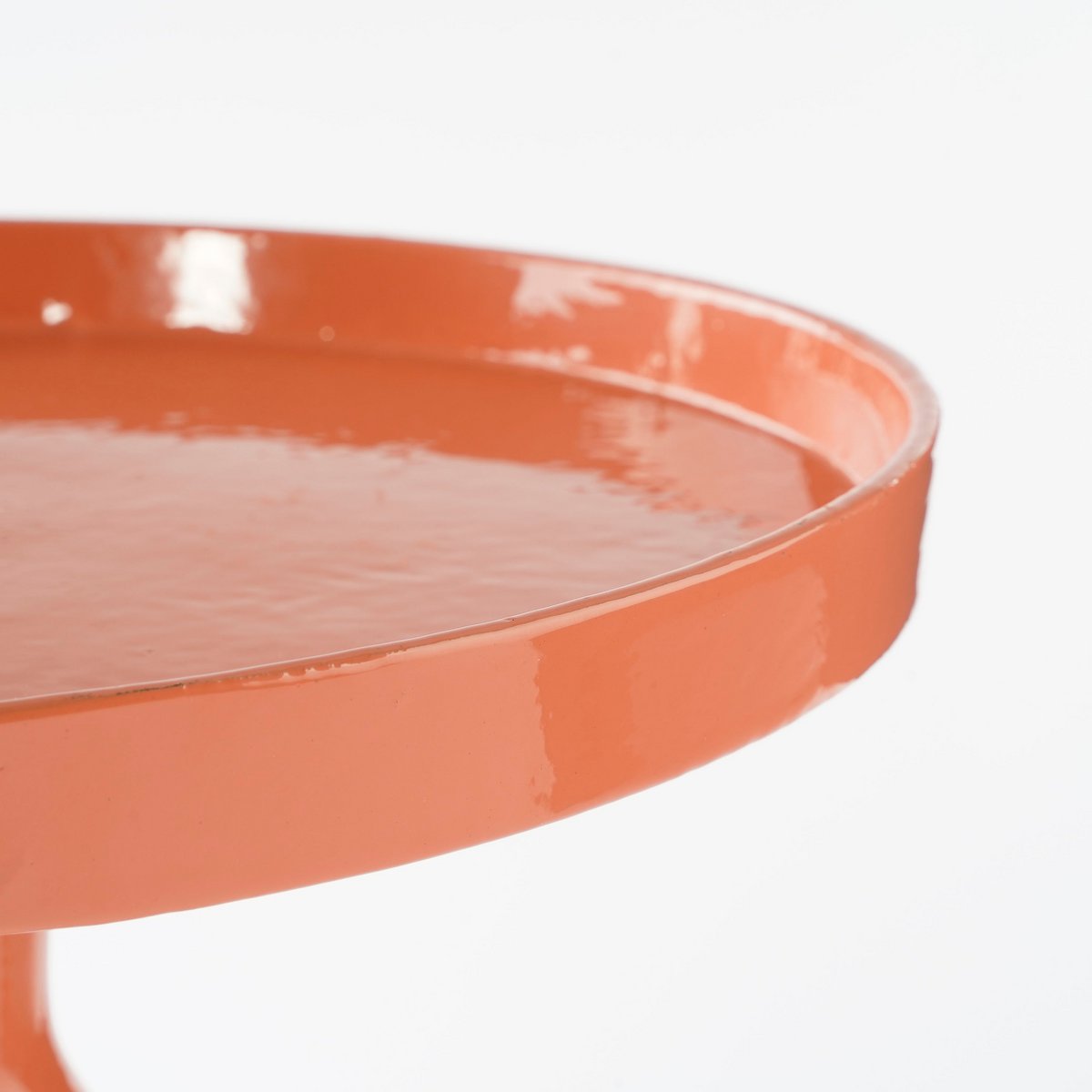 Duco Bijzettafel - H66 x Ø25 cm - FSC 100% - Gerecycled Aluminium - Oranje