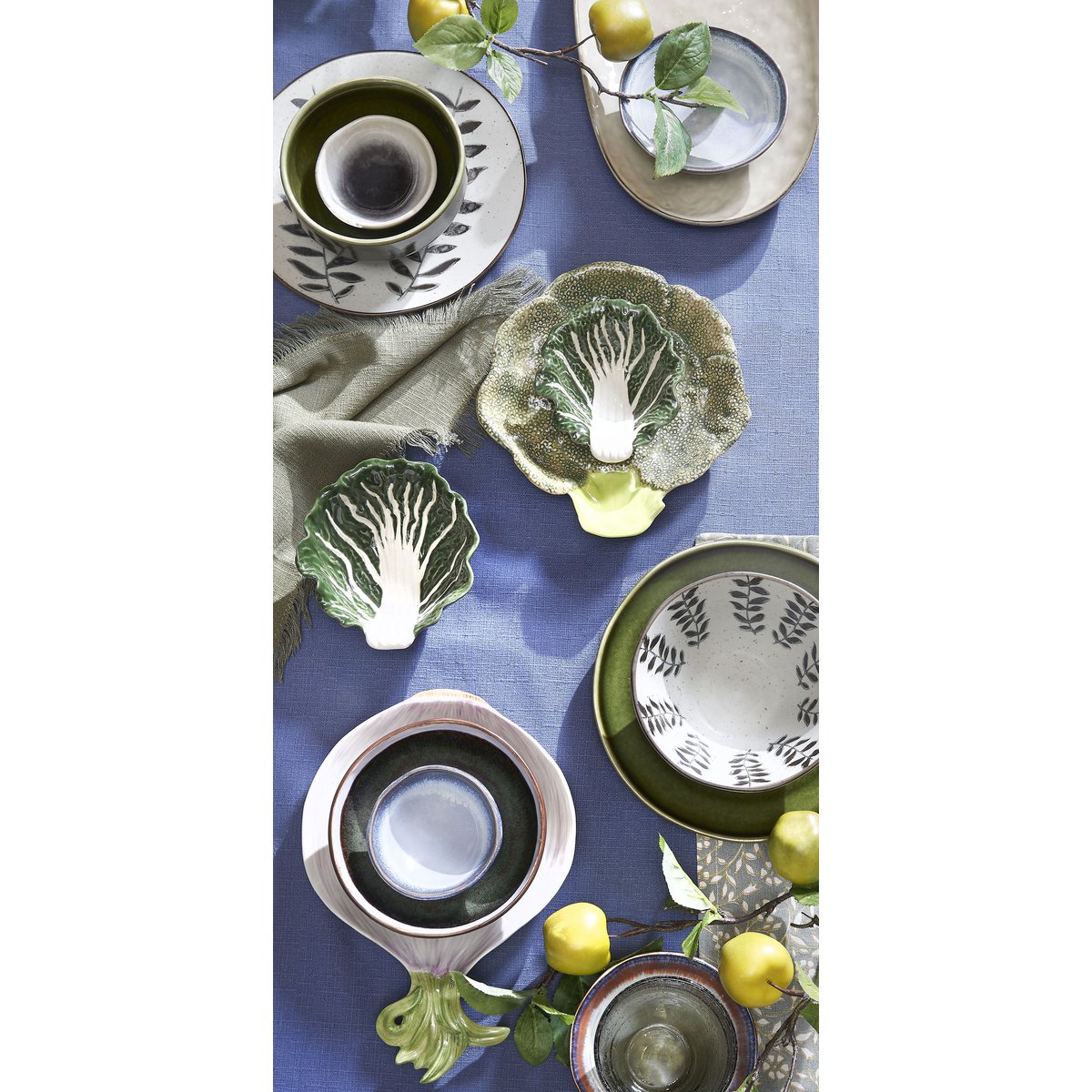 Xavie Placemat - Set van 4 - L48 x B33 cm - Groen