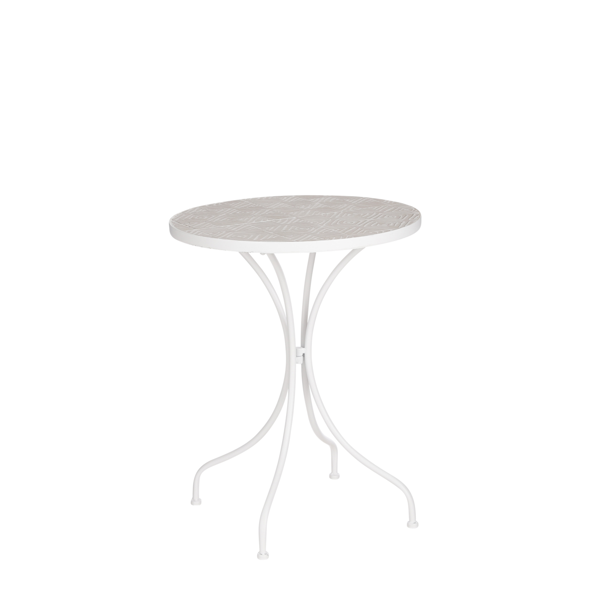 Caprice Bijzettafel voor Buiten - H57 x Ø46 cm - Metaal - Wit