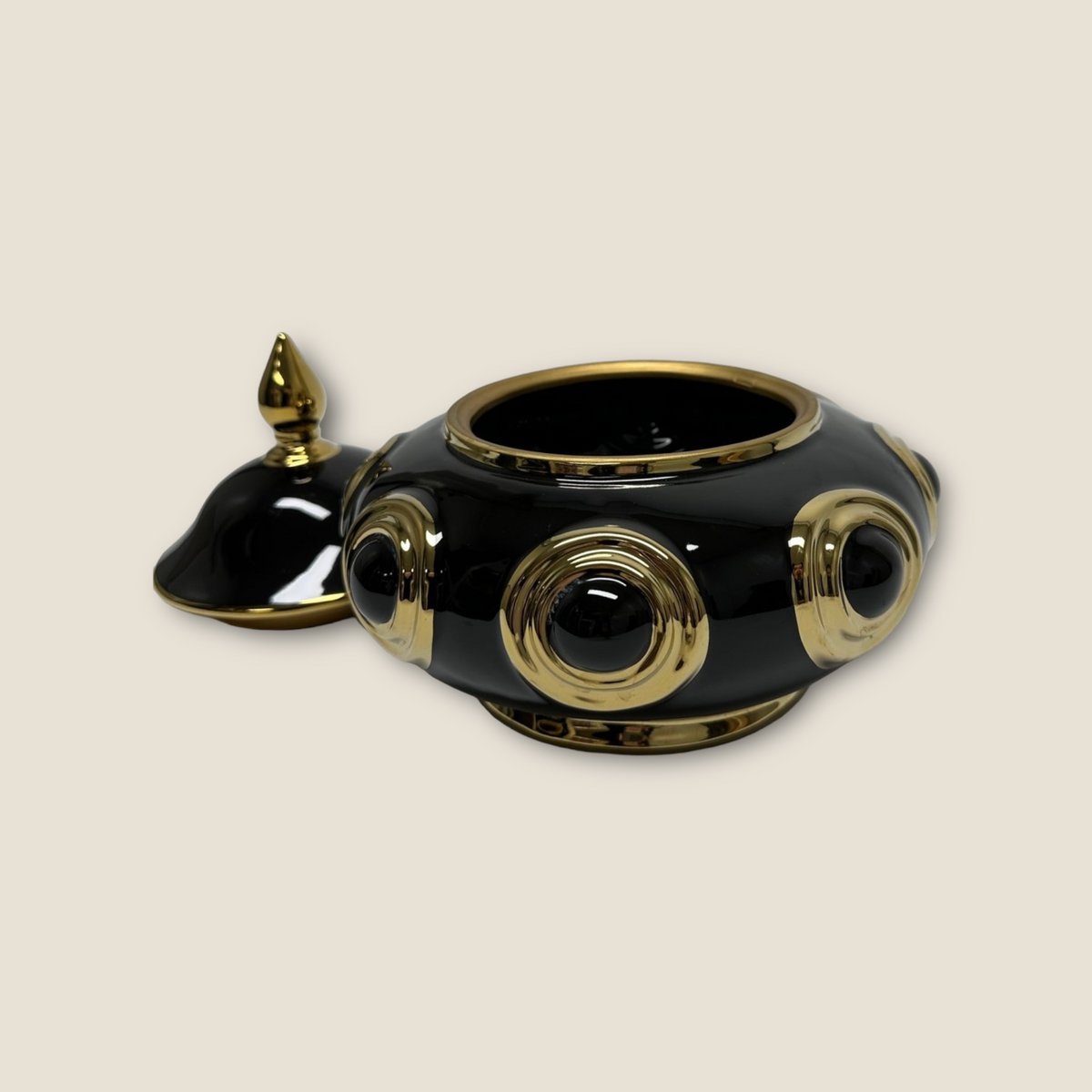 Gouden Cirkel Gemberpot (CF8146-9zwart)