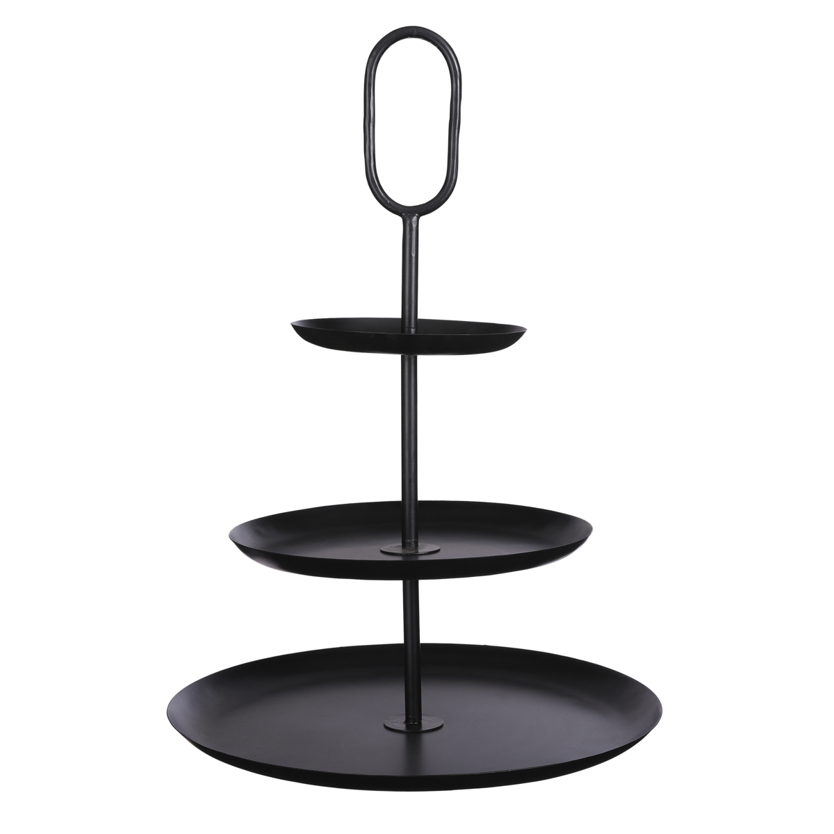 Rama Etagère 3-Laags - H55 x Ø38 cm - Metaal - Zwart