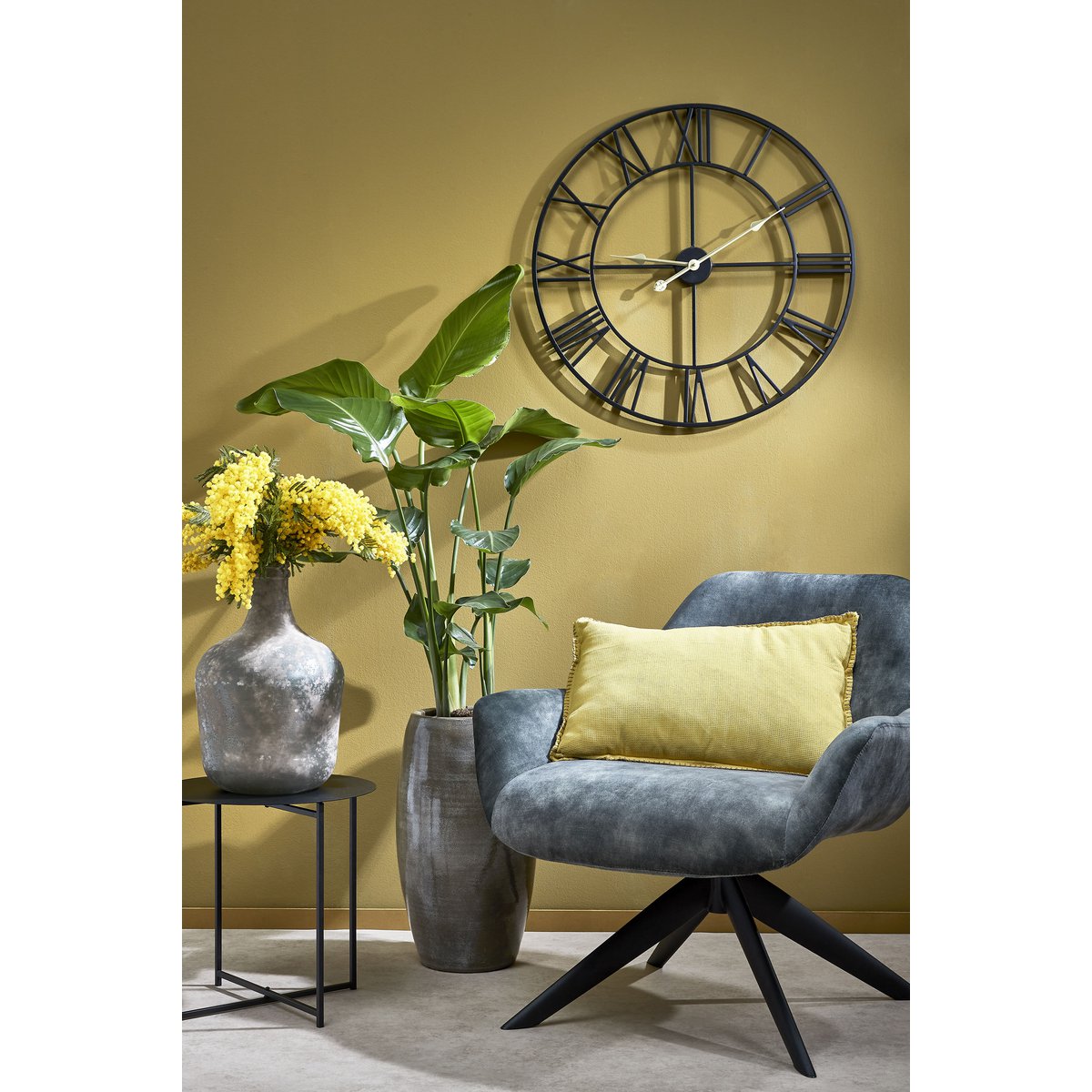 Mikki Bijzettafel - H40 x Ø40 cm - Zwart