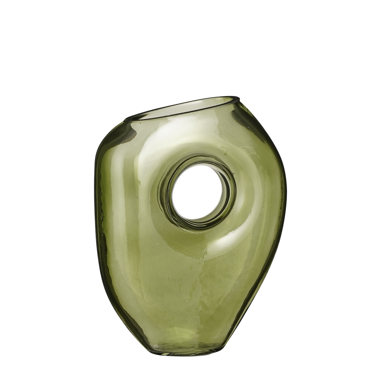 Jay Vaas - L18 x B8 x H23 cm - Glas - Lichtgroen