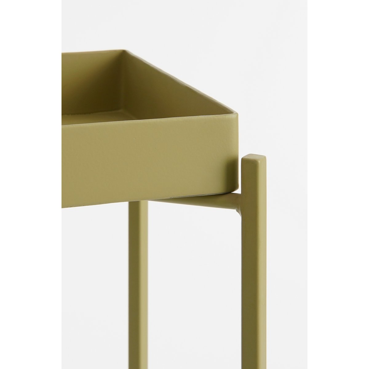 Dacia Plantenstandaard - L21,5 x B21,5 x H68 cm - Metaal - Groen