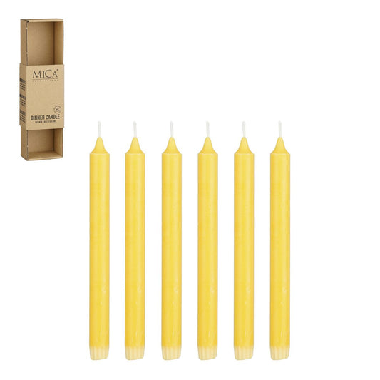 Dinerkaars - Set van 6 - H25 cm - Geel