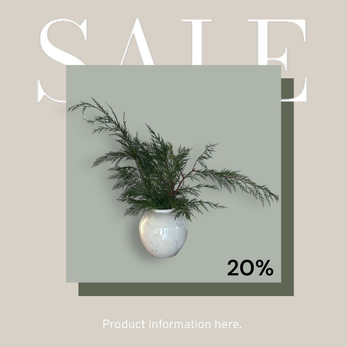 Een gemberpot van Amerikaans porselein, halverwege de 20e eeuw, Wit Klein H*25W*25