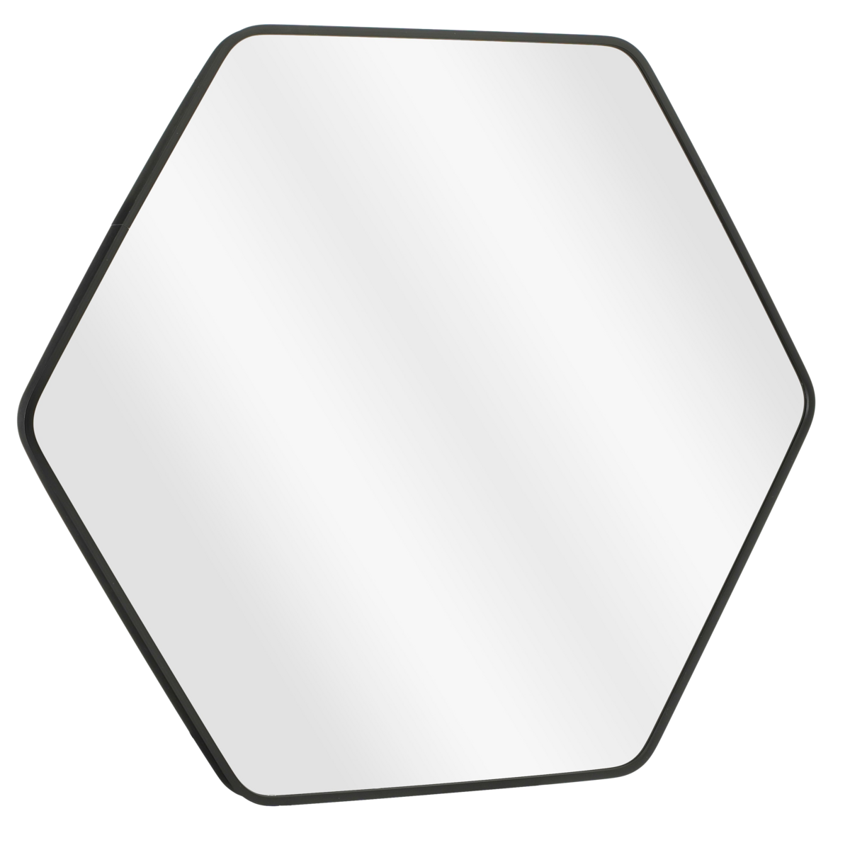 Rossi Wandspiegel - L80 x B71 cm - Metaal - Zwart