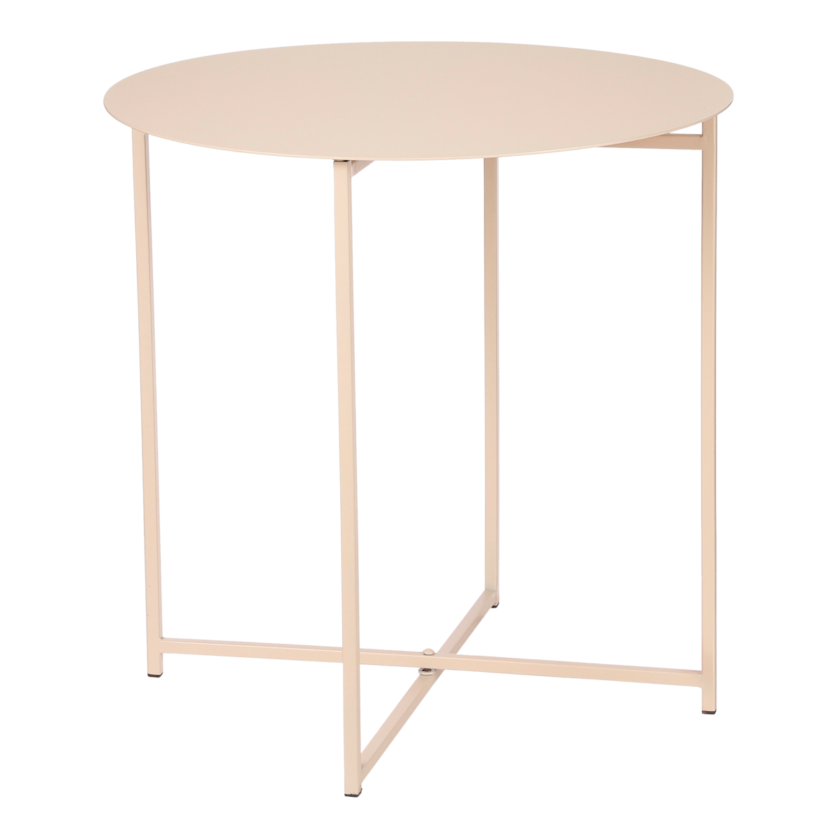 Mikki Bijzettafel - H45 x Ø45 cm - Metaal - Oud Roze