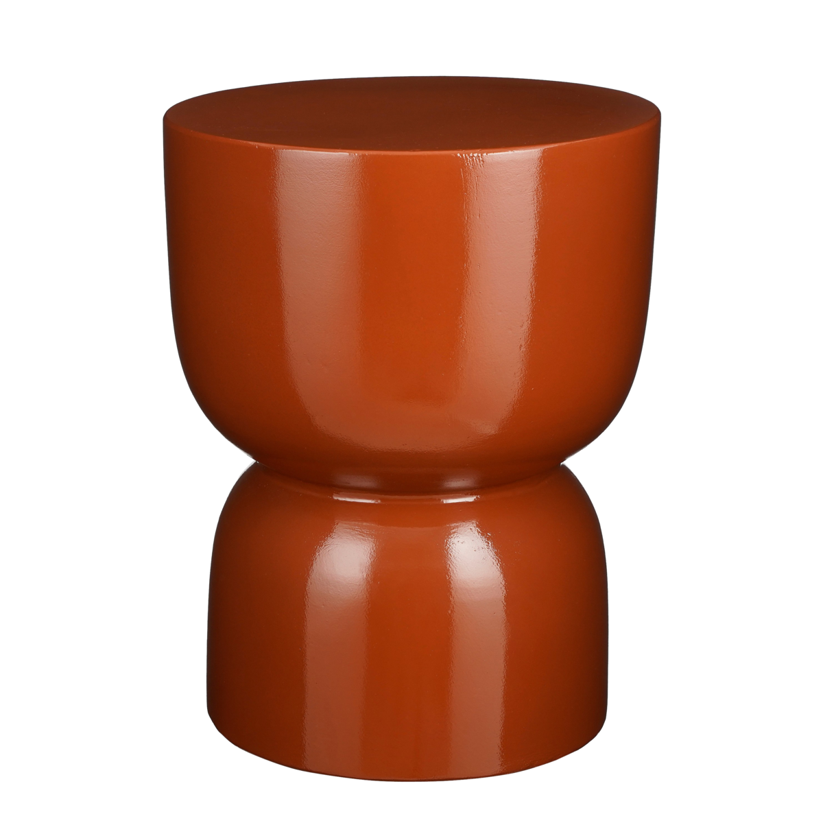 Stage Bijzettafel - H45 x Ø35 cm - Cement - Oranje