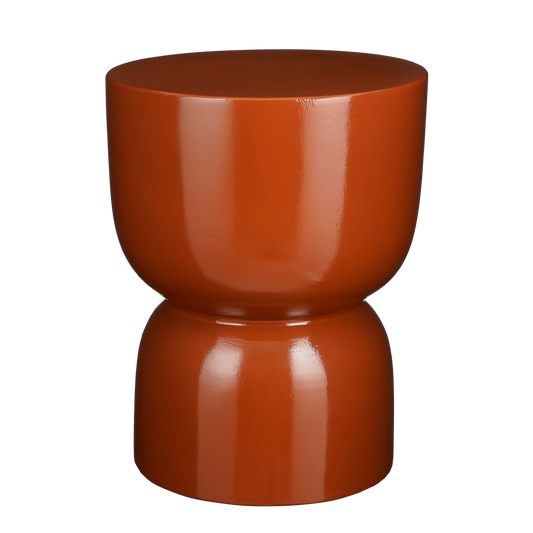 Stage Bijzettafel - H45 x Ø35 cm - Cement - Oranje