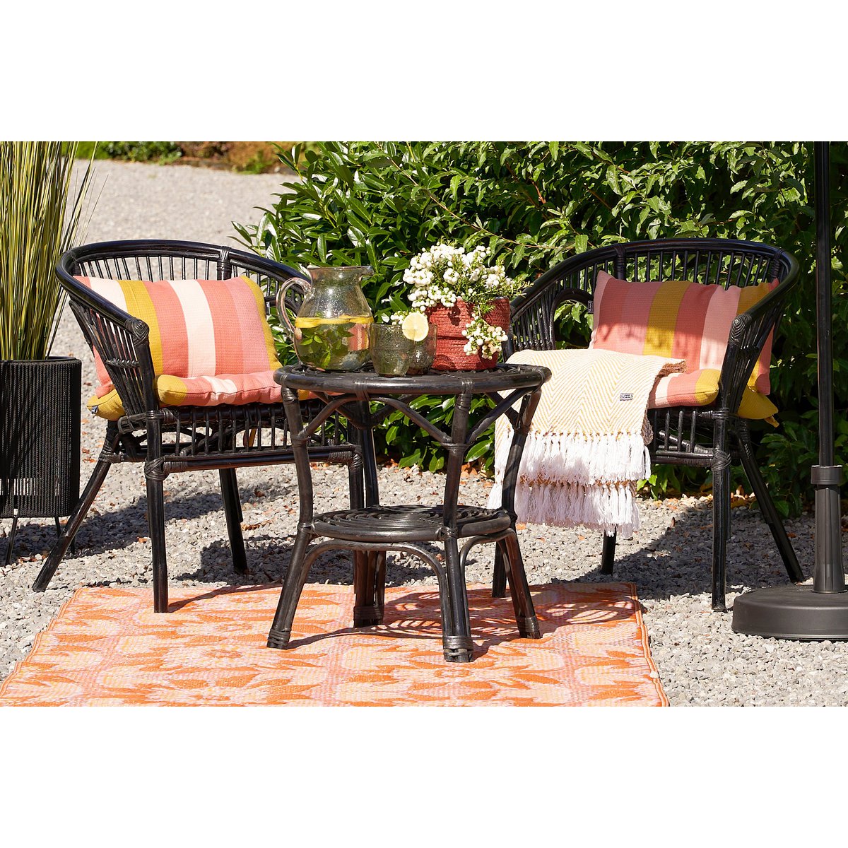 Zambia Tuinset - Rotan - Zwart