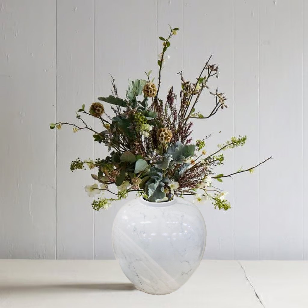 Een gemberpot van Amerikaans porselein, halverwege de 20e eeuw, Wit Klein H*25W*25