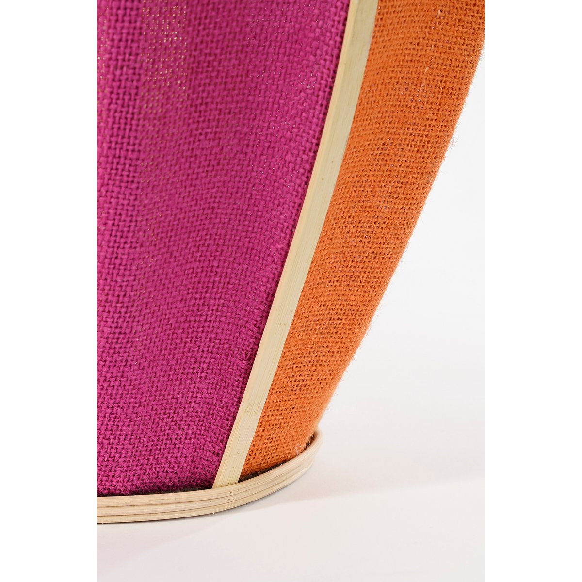 Roger Lantaarn - H45 x Ø32 cm - Jute - Fuchsia, Oranje