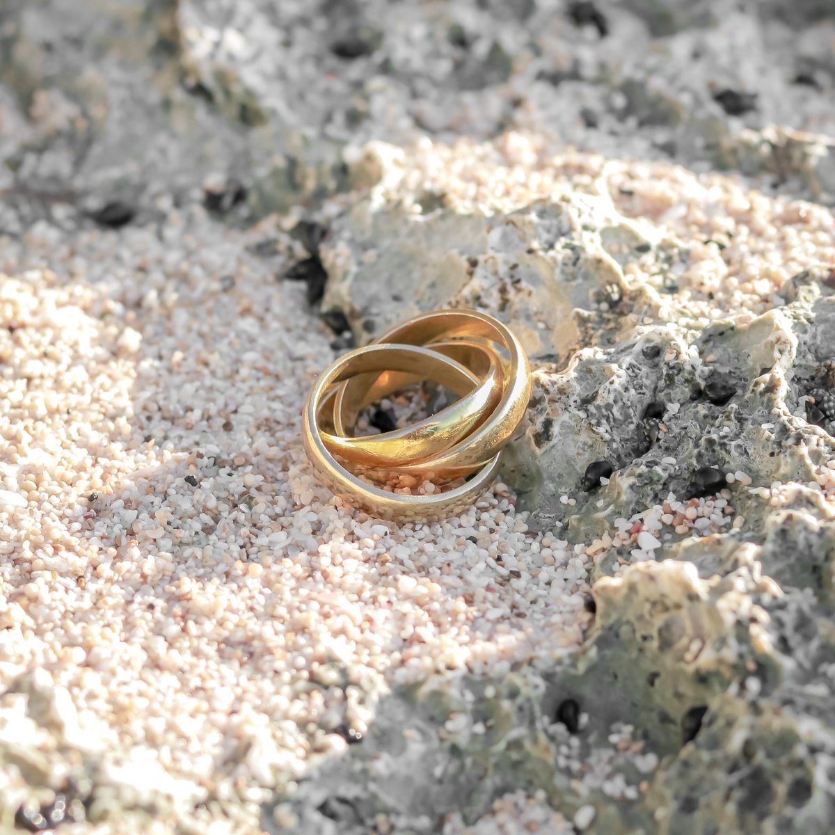 Minimalistische drievoudige ring 18k verguld - gouden ring 925 zilver goud vermeil - meerdere ring 3er ring brede speelring - BATUR