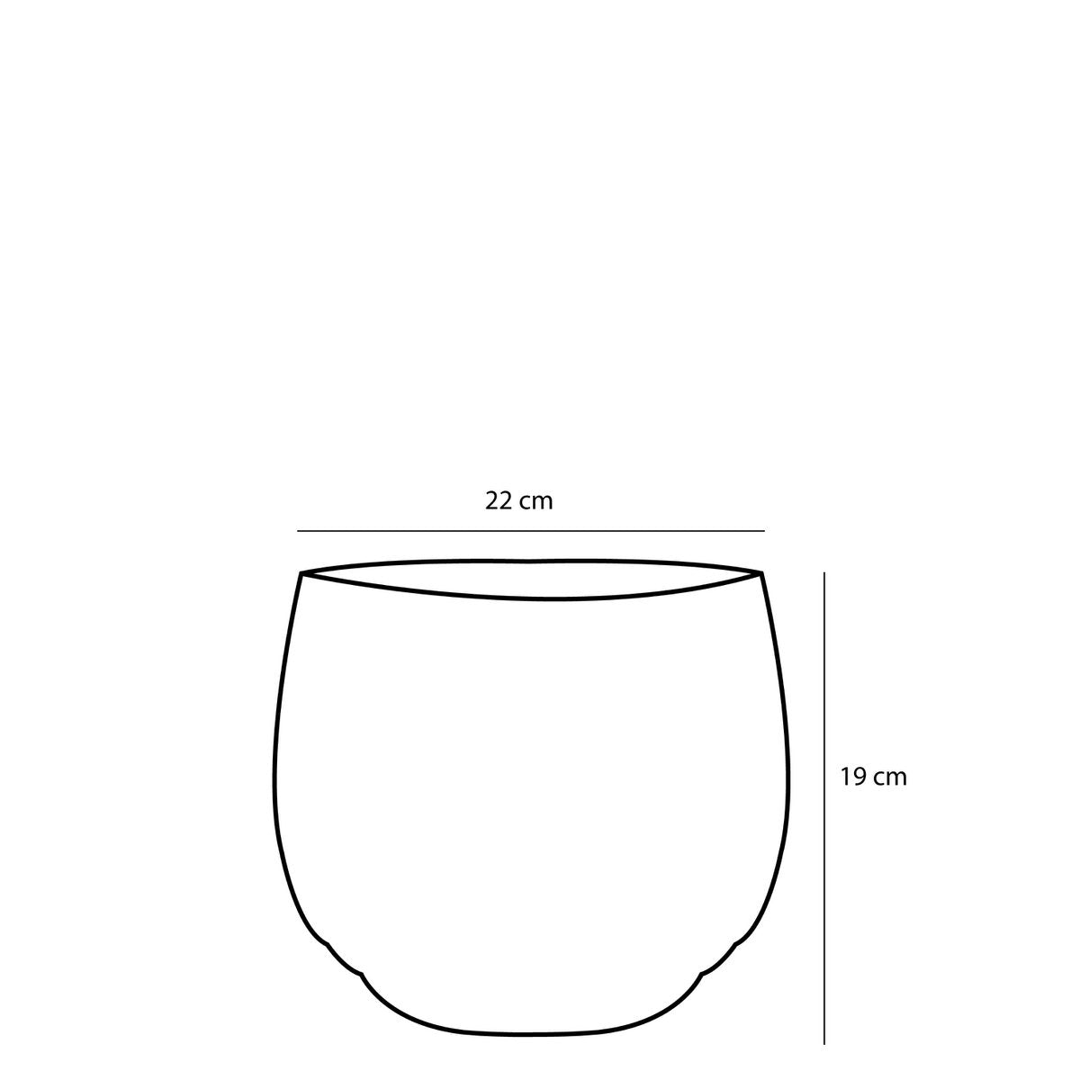 Jorck Plantenmand - Set van 3 - H24 x Ø26 cm - Zeegras - Groen