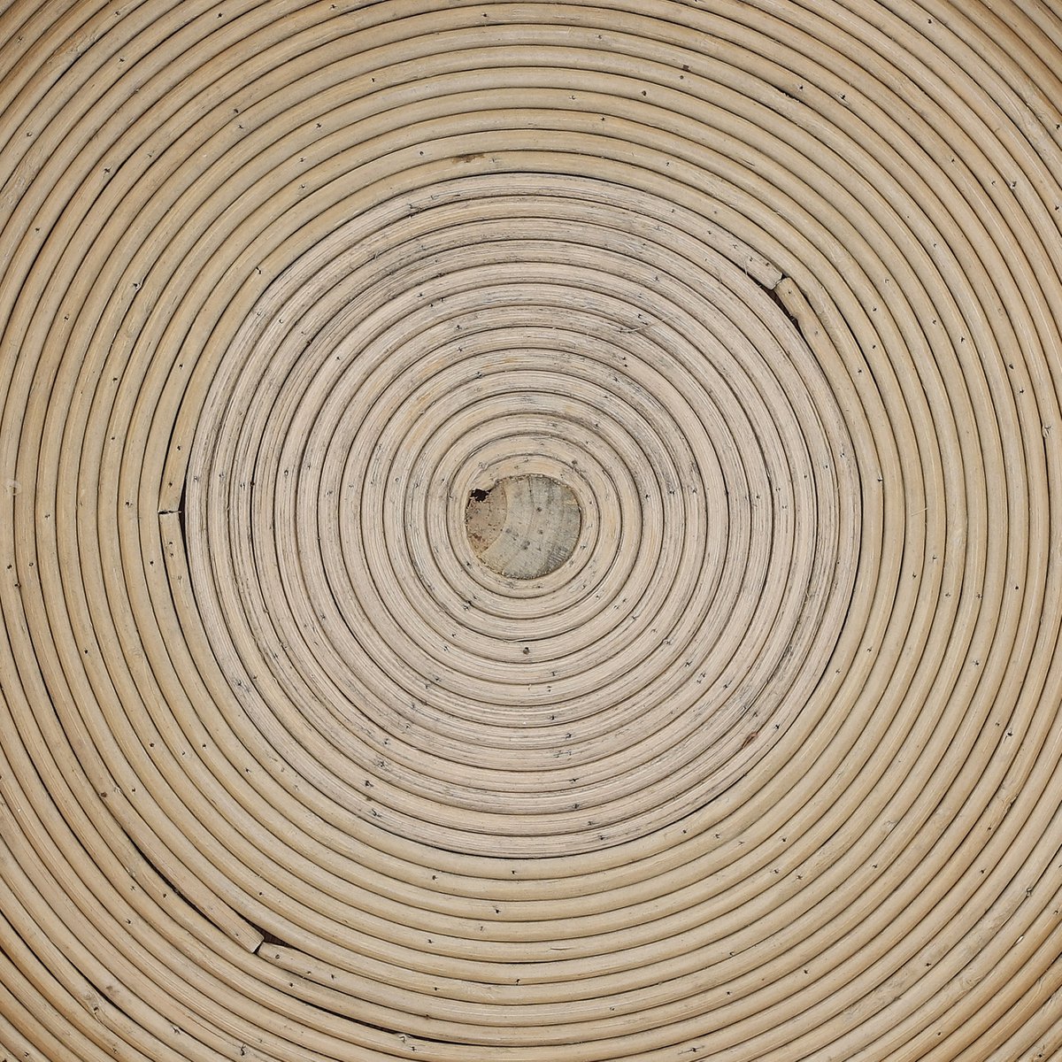 Kaj Bijzettafel - H51 x Ø45 cm - Rotan - Bruin