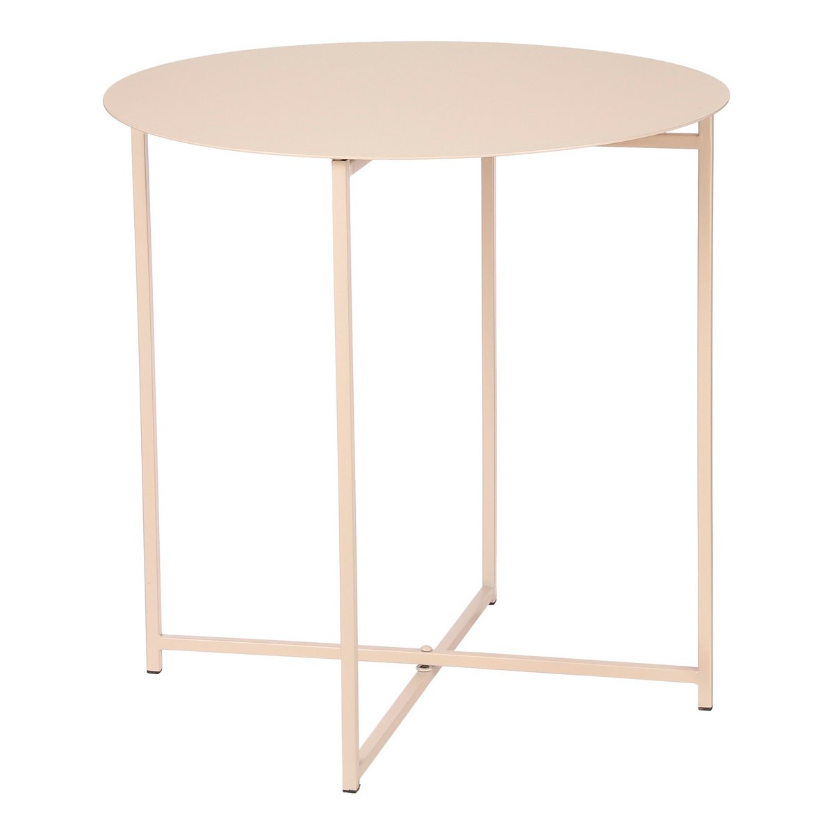 Mikki Bijzettafel - H45 x Ø45 cm - Metaal - Oud Roze