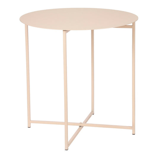 Mikki Bijzettafel - H45 x Ø45 cm - Metaal - Oud Roze