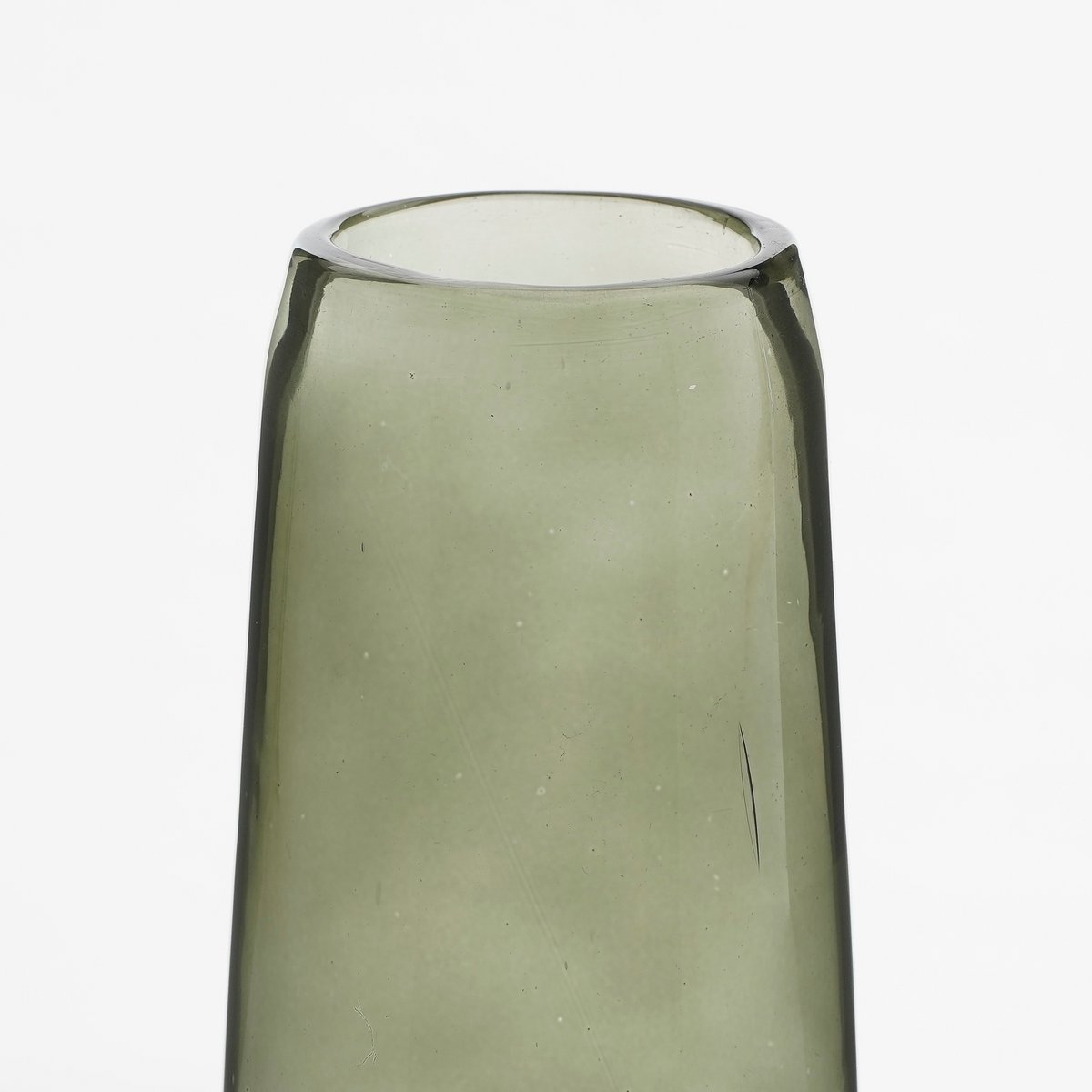 Xandra Smalle Vaas - H38 x Ø10 cm - Glas - Groen