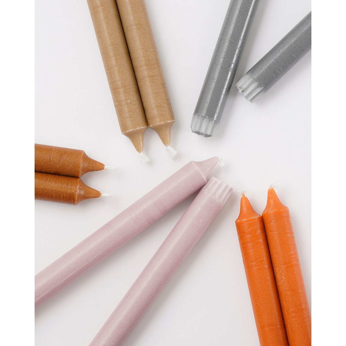 Dinerkaars - Set van 6 - H25 cm - Lichtroze