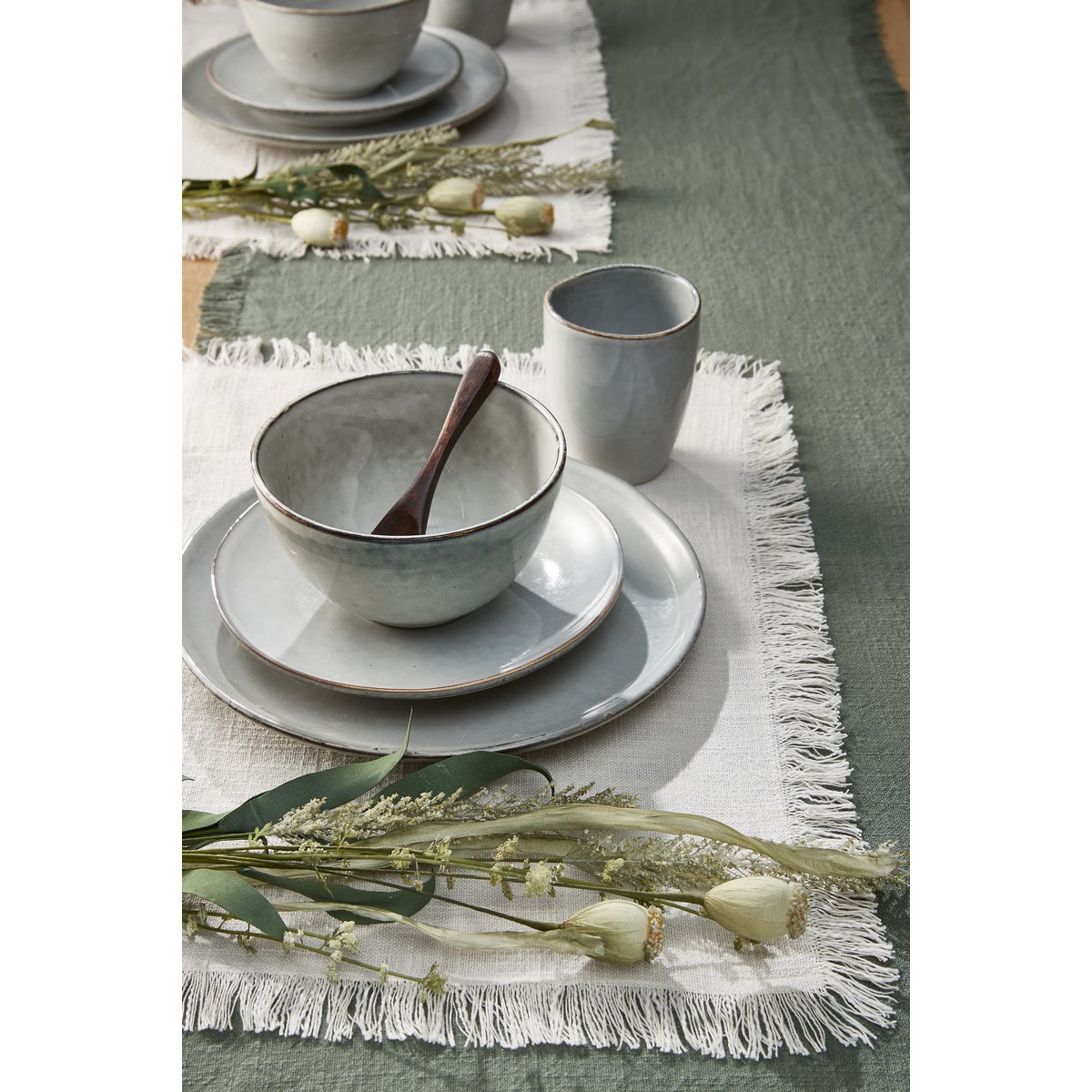 Xavie Placemat - Set van 4 - L48 x B33 cm - Off White