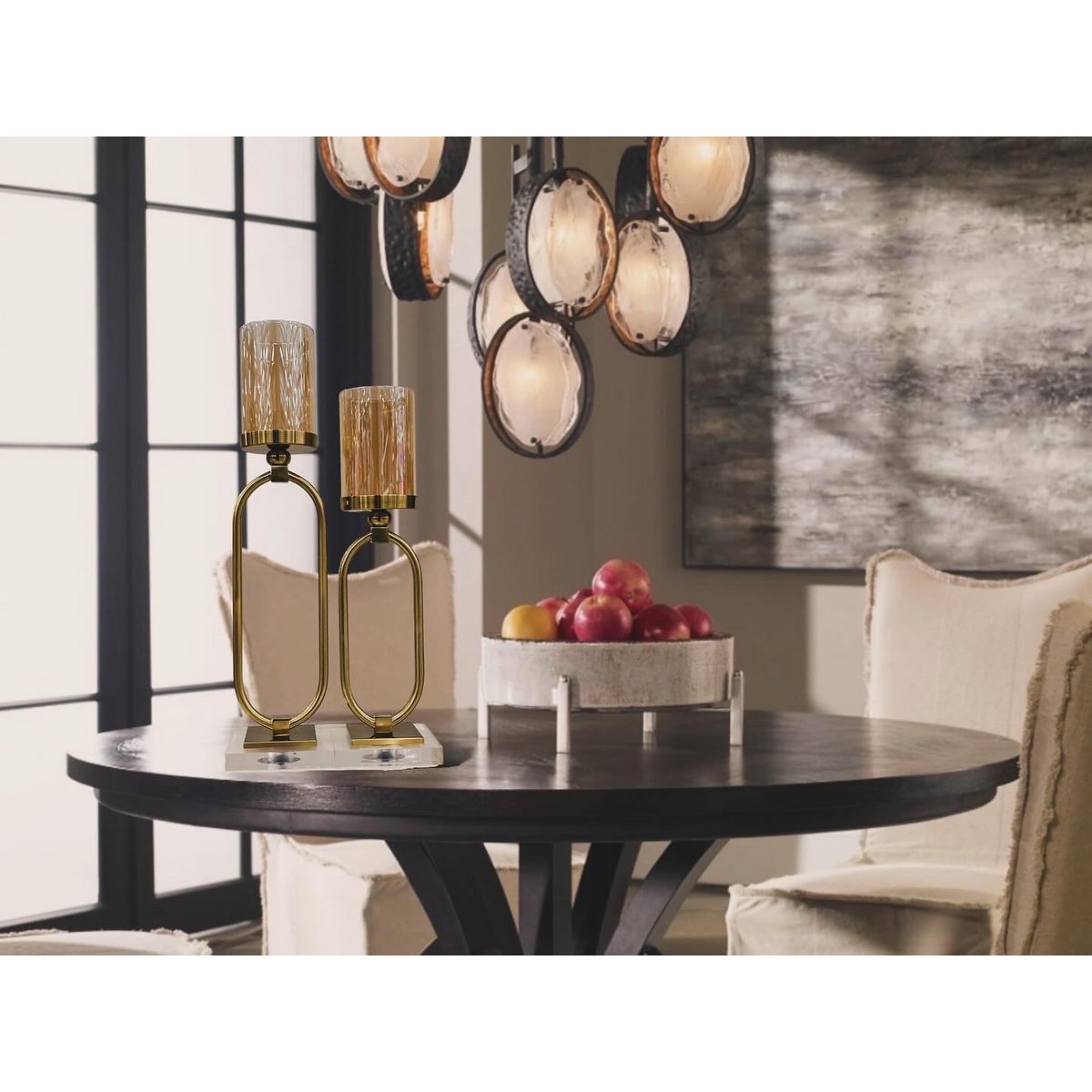 CANDLESTICK | GLASS | GOLD ZH02 Small size: 12*40*8.5