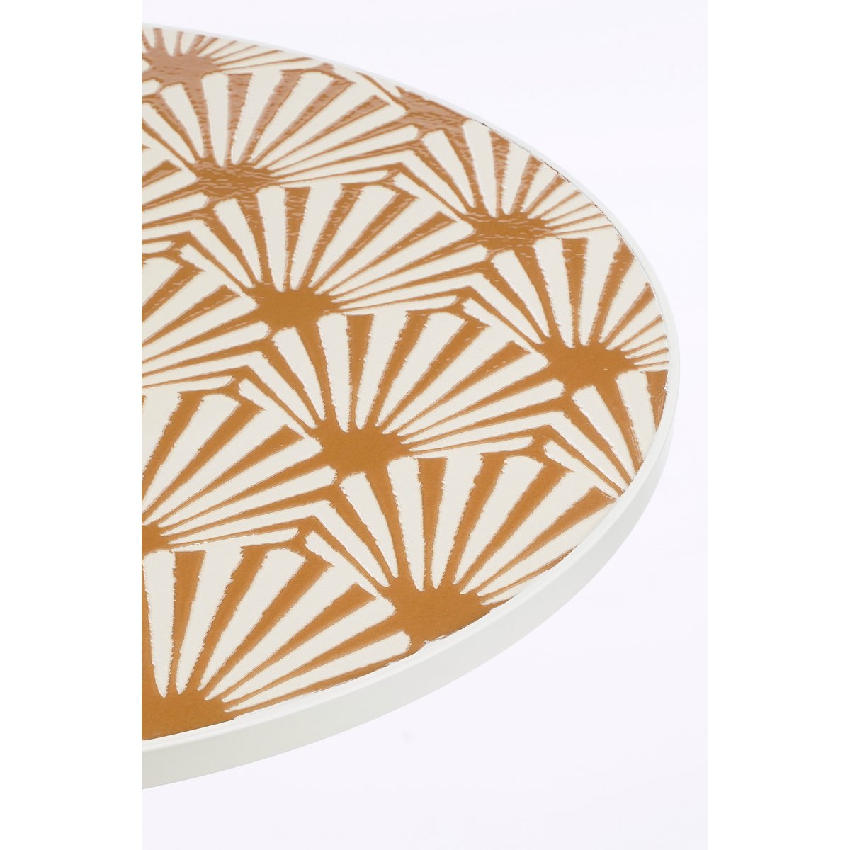 Odile Bistrotafel voor Buiten - H76 x Ø61 - Metaal - Bruin, Wit