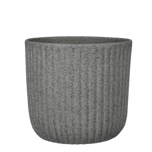 Dante Bloempot - H24 x Ø27 cm - Donkergrijs