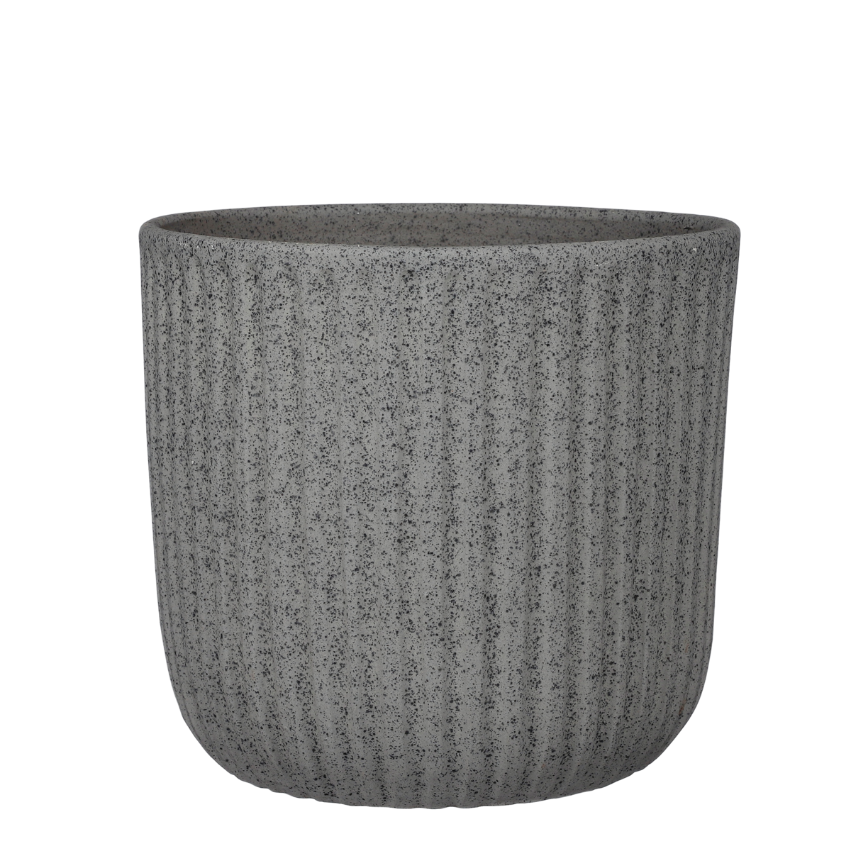 Dante Bloempot - H24 x Ø27 cm - Donkergrijs