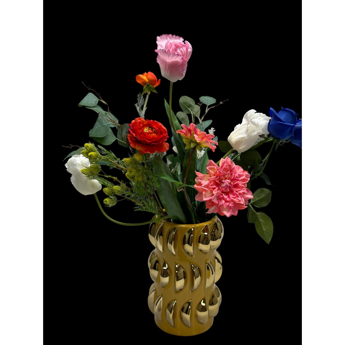 Tafelblad gele vaas(cv11654-10geel)