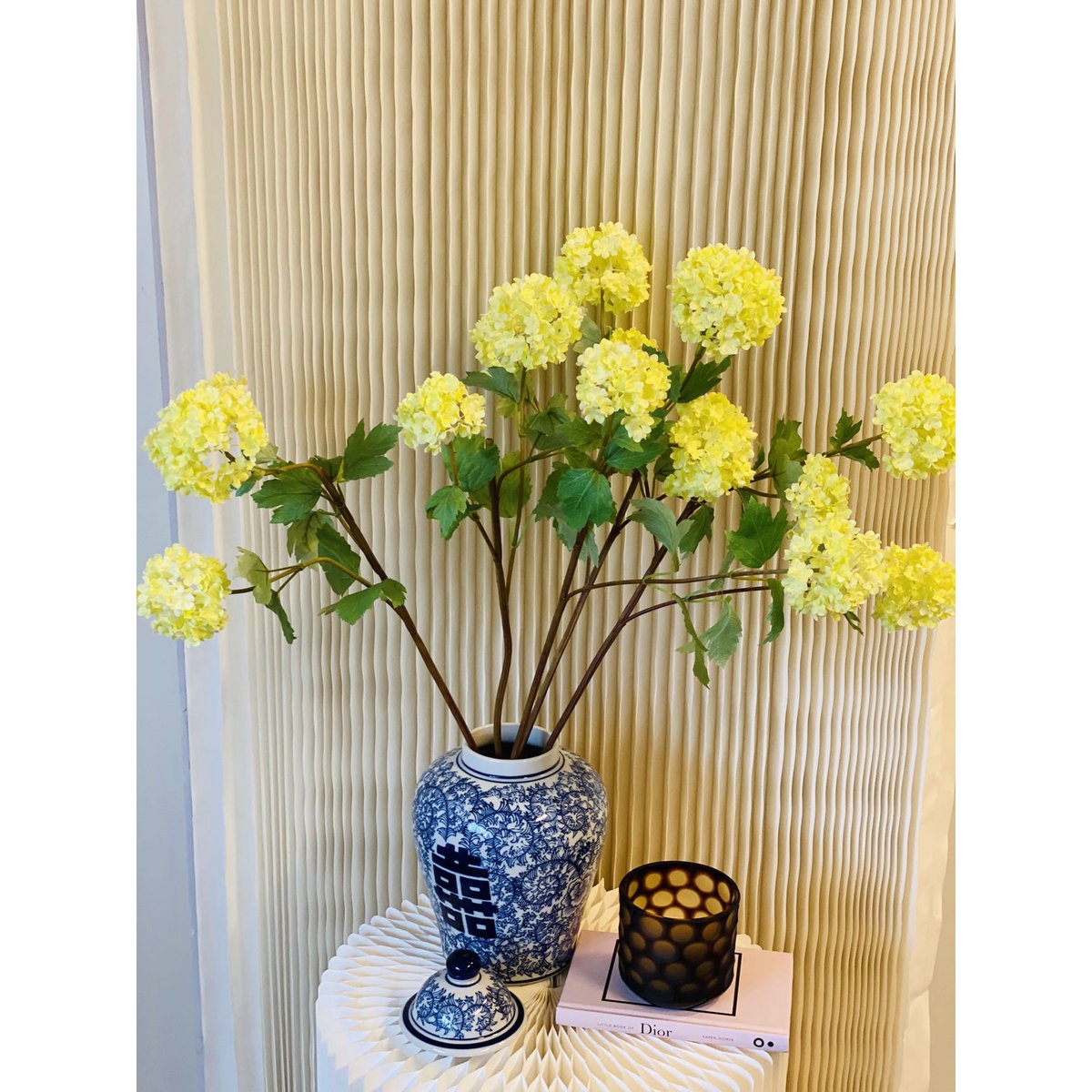 Chinese porseleinen bloemenvaas "dubbel geluk"