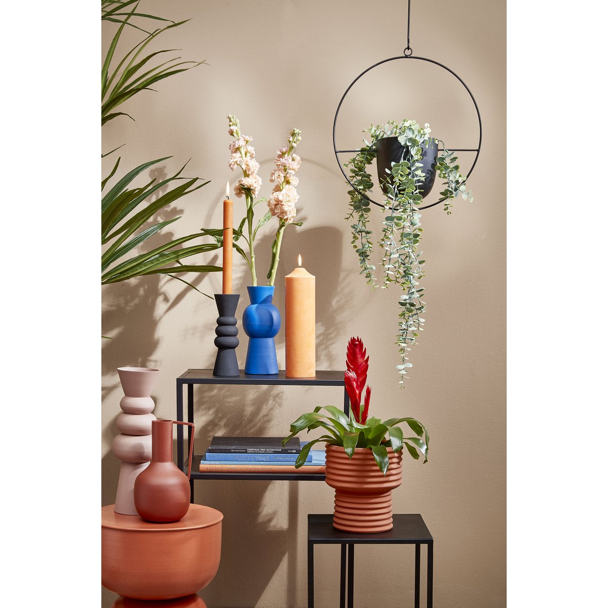 Kaars - H25 x Ø7 cm - Oranje