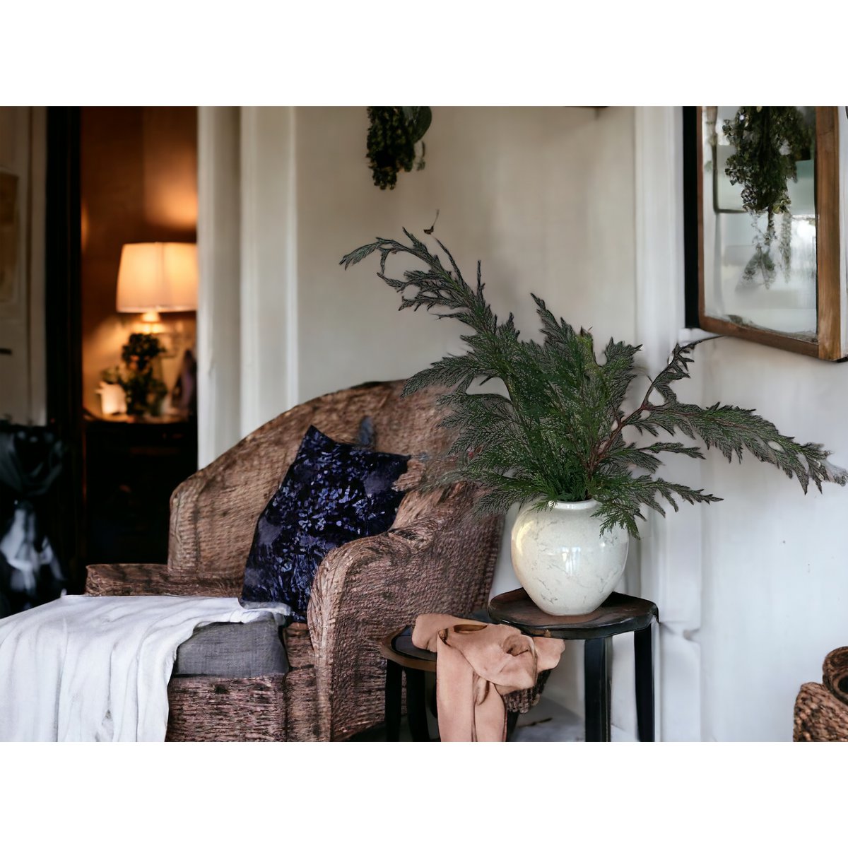 Een gemberpot van Amerikaans porselein, halverwege de 20e eeuw, Wit Klein H*25W*25