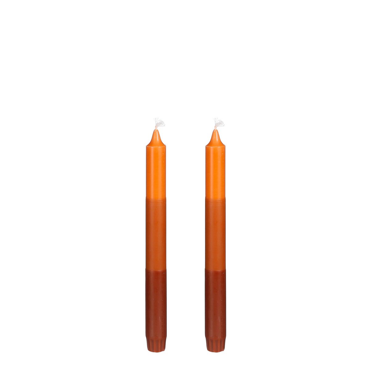 Dip-dye Dinerkaars - Set van 2 - H25 cm - Oranje