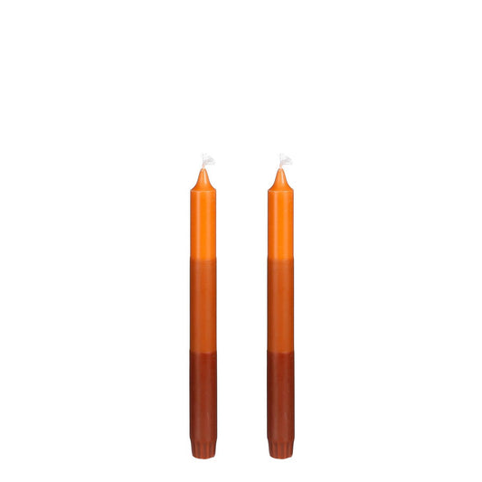 Dip-dye Dinerkaars - Set van 2 - H25 cm - Oranje