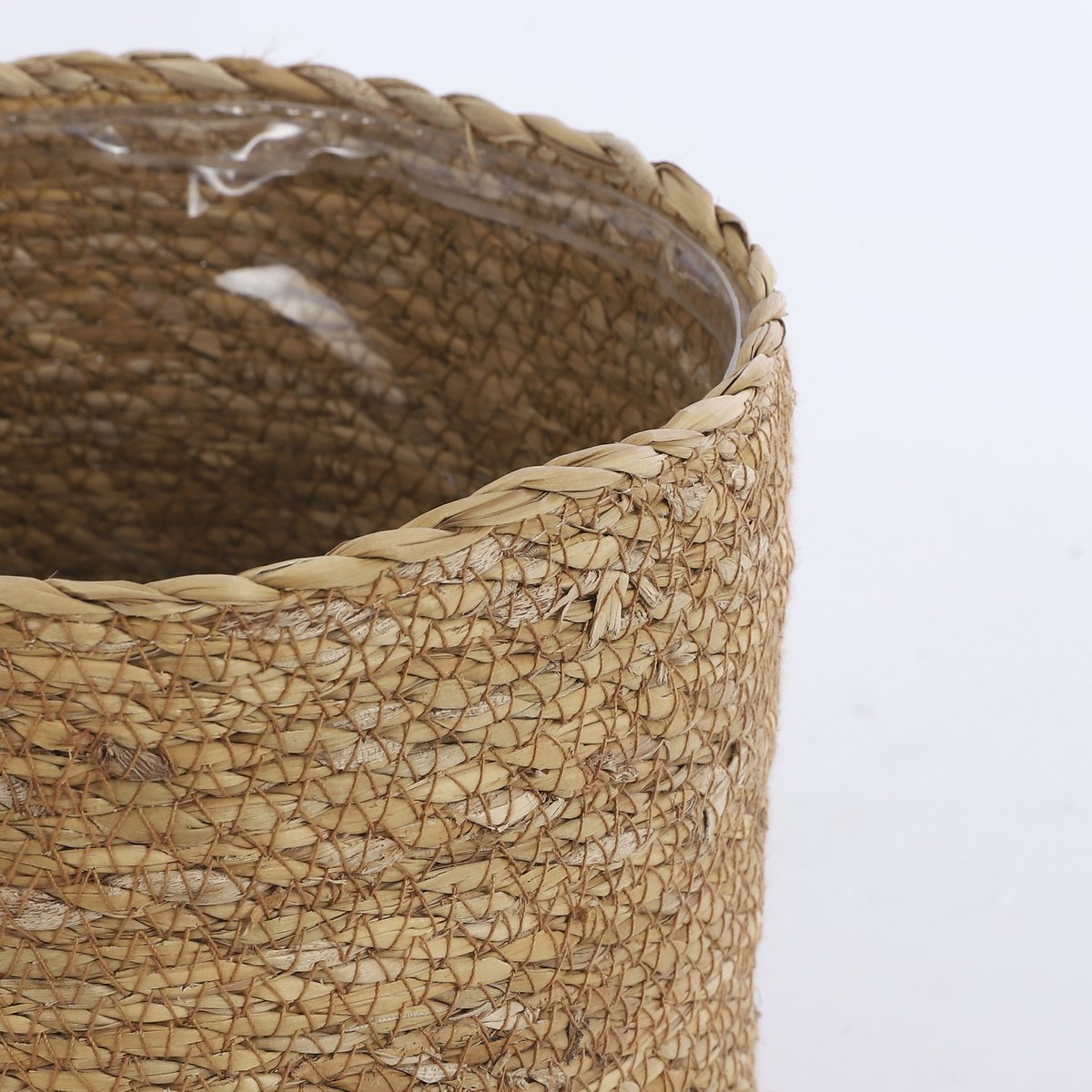 Atlantic Plantenmand - H18 x Ø18 cm - Zeegras - Lichtbruin
